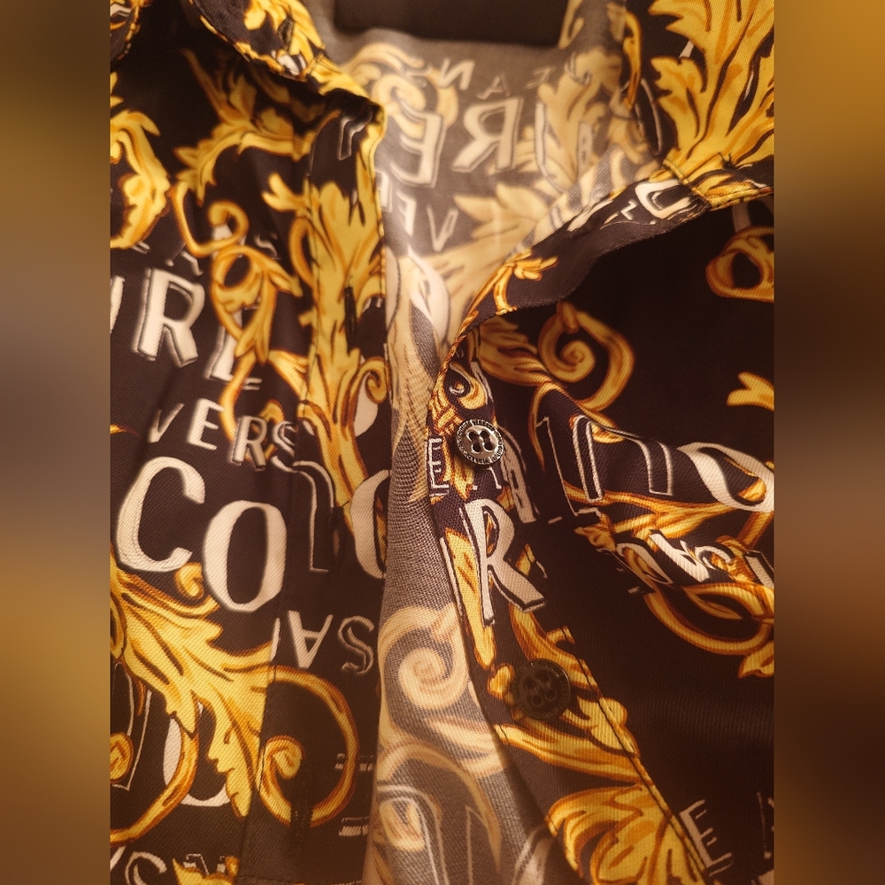 NWOT Logo Baroque VERSACE Cropped Shirt Jacket Bolero XS, S / 40 Barocco Print - Picture 12 of 13